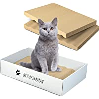 Aibuddy Rascador para gatos- 3 almohadillas para arañar gatos cama de cartón reversible con catnip orgánico [diseño de…